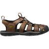 KEEN Pánske sandále CLEARWATER CNX LEATHER MEN dark earth/black - hnedé