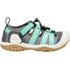 KEEN Detské sandále KNOTCH CREEK CHILDREN steel grey/waterfall - sivé