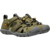 KEEN Detské sandále SEACAMP II CNX CHILDREN military olive/saffron - zelené