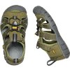KEEN Detské sandále SEACAMP II CNX CHILDREN military olive/saffron - zelené