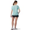 SMARTWOOL Dámske tričko W MERINO SPORT 120 SHORT SLEEVE bielené aqua h - modré