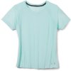SMARTWOOL Dámske tričko W MERINO SPORT 120 SHORT SLEEVE bielené aqua h - modré