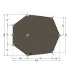 TATONKA Celta TARP WING 3 LT stone grey olive - sivá