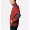 COLUMBIA Pánske tričko TOUGH HIKER™ FULL ZIP FLEECE - červené