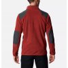 COLUMBIA Pánske tričko TOUGH HIKER™ FULL ZIP FLEECE - červené