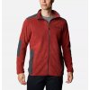 COLUMBIA Pánske tričko TOUGH HIKER™ FULL ZIP FLEECE - červené