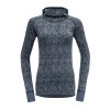 DEVOLD Dámske obojstranné merino tričko KVITEGGA WOMAN HOODIE ink - modré