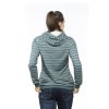 CHILLAZ Dámska mikina LUGANO STRIPES wave - zelená/sivá