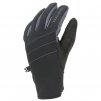 SEALSKINZ Nepremokavé rukavice WATERPROOF ALL WEATHER GLOVE WITH FUSION CONTROL black/grey - čierne