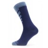 SEALSKINZ Nepremokavé ponožky WATERPROOF WARM WEATHER MID LENGHT SOCK navy blue - modré