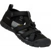 KEEN Detské sandále SEACAMP II CNX YOUTH black/grey - čierne