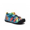 KEEN Detské sandále SEACAMP II CNX YOUTH vivid blue/original tie dye - modré/žlté