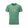 MOUNTAIN EQUIPMENT Pánske tričko HEADPOINT MOUNTAIN MENS TEE sage - zelené