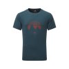 MOUNTAIN EQUIPMENT Pánske tričko HEADPOINT MOUNTAIN MENS TEE majolika blue - modré