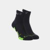 INOV-8 Ponožky TRAILFLY SOCK MID black/green - čierna/zelená