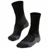 FALKE Pánske ponožky TREKKING TK1 COOL black mix - čierne/sivé