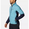 COLUMBIA Pánska bunda M PEAK PURSUIT™ MIDLAYER HYBRID - modrá