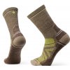 SMARTWOOL Ponožky CLASSIC HIKE LIGHT CUSHION CREW SOCKS military olive/fossil - zelená/hnedá