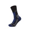 HANWAG Trekingové ponožky TREK MERINO SOCK(E) black/royal blue - čierna/modrá