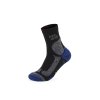 HANWAG Trekingové ponožky HIKE MERINO SOCK(E) black/royal blue - čierna/modrá