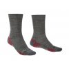 BRIDGEDALE Pánske trekingové ponožky HIKE LIGHTWEIGHT MERINO PERFORMANCE BOOT grey heather
