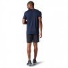 SMARTWOOL Pánske tričko MERINO SPORT 150 ICE AXE DESCENT GRAPHIC TEE deep navy