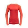DEVOLD Dámske tričko EXPEDITION MERINO WOMAN 235 SHIRT beauty/coral - červená/oranžová