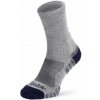 BRIDGEDALE Pánske trekingové ponožky HIKE LIGHTWEIGHT MERINO PERFORMANCE 3/4 CREW silver/navy - sivo-modré