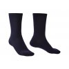 BRIDGEDALE Pánske trekové ponožky LINER BASE LAYER THERMAL LINER BOOT 2 PAIRS navy - modré