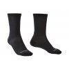 BRIDGEDALE Pánske trekové ponožky LINER BASE LAYER COOLMAX LINER BOOT 2 PAIRS black - čierne