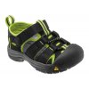 KEEN Detské sandále NEWPORT H2 TODDLER black/lime green- black/green