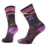SMARTWOOL Dámske W HIKE LIGHT CUSHION CREW ponožky charcoal - viacfarebné