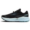 BROOKS Dámska bežecká obuv CASCADIA 19 GTX black/ebony/blue flower - black (Veľkosť EU - komplet 37,5)