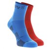 INOV-8 Ponožky TRAILFLY SOCK MID 2-PACK blue/red - modrá/červená (Veľkosť 36-40)