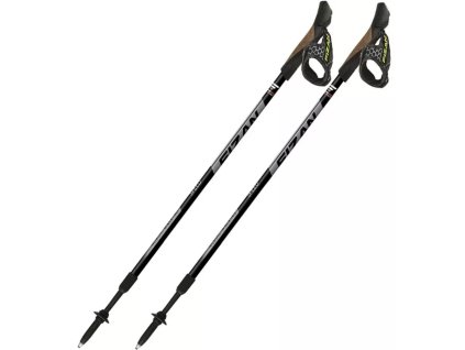 FIZAN Nordic Walking Stöcke SPEED schwarz - schwarz