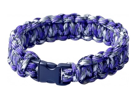 MUNKEES Armband PARACORD - lila (Größe 7)