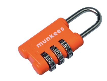 MUNKEES Vorhängeschloss klein (Farbe Orange)