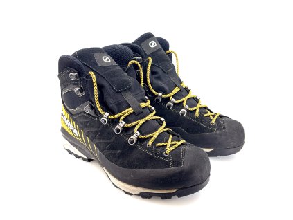 BAZAR - SCARPA Herren-Trekkingschuhe MESCALITO TREK GTX anthrazit/senf - schwarz (Größe EU - komplett 43,5)