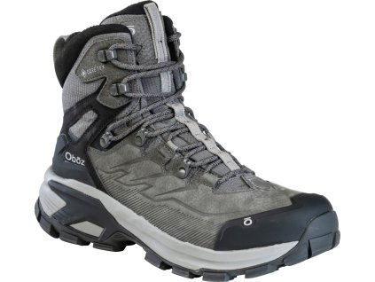 OBOZ Herren-Trekkingschuhe BRIDGER RIDGE MID GTX WATERPROOF gunmetal schwarz - schwarz (Größe EU - komplett 42)