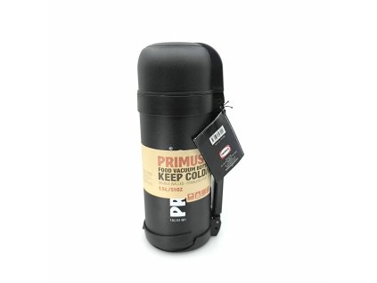 112614 bazar primus termoska food vacuum bottle 1 5 l black cerna