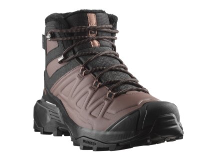 SALOMON Damen Winterstiefel X ULTRA SNOWPILOT WATERPROOF schwarz/peppercorn/cognac - braun (Größe EU - komplett 37 1/3)