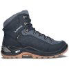 LOWA Damen Winter-Trekkingstiefel RENEGADE WARM GTX MID Ws navy/iceblue - blau (Größe EU - komplett 37)