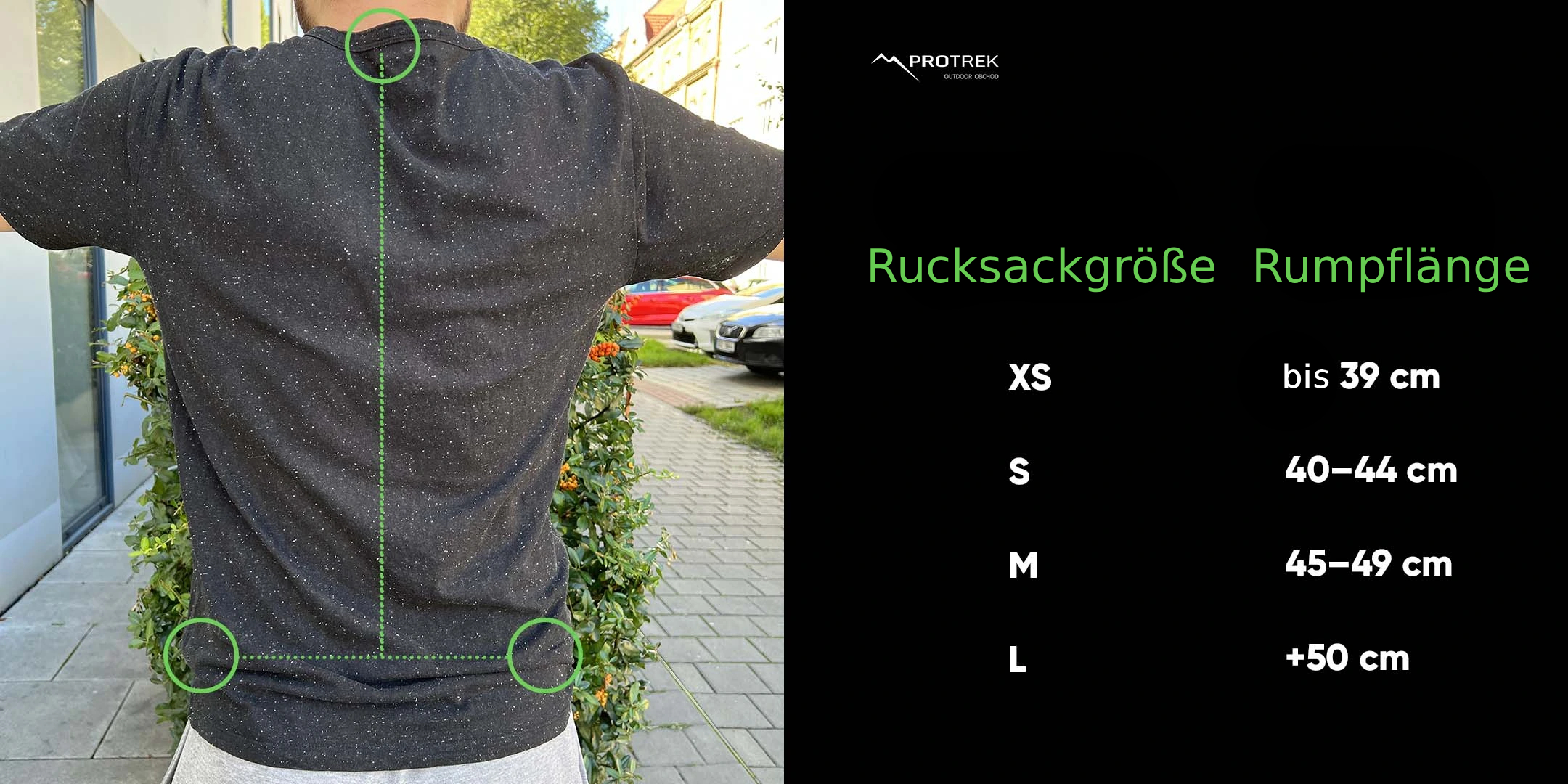Rucksackgröße
