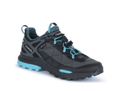 AKU Damen-Trekkingschuhe ROCKET DFS GTX schwarz/türkis - schwarz