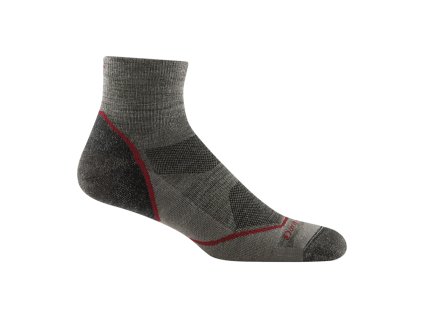 DARN TOUGH Herren Trekkingsocken HIKE/TREK LIGHT HIKER 1/4 LIGHTWEIGHT WITH CUSHION taupe - braun