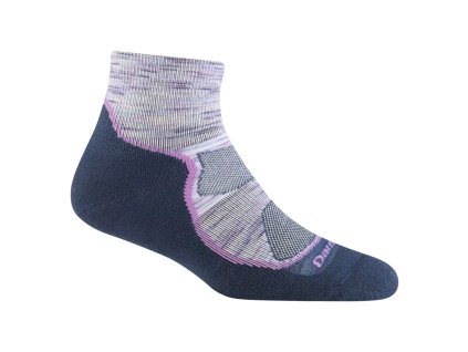 DARN TOUGH Damen Trekkingsocken HIKE/TREK LIGHT HIKER 1/4 LIGHTWEIGHT WITH CUSHION cosmic purple - lila