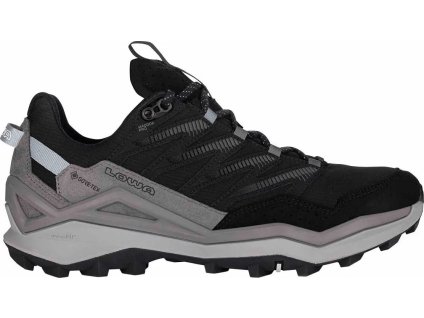 LOWA Damen-Trekkingschuhe MADDOX PRO GTX LO WS WIDE schwarz/grau - schwarz