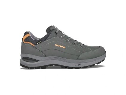 LOWA Damen-Trekkingschuhe RENEGADE EVO GTX LO Ws WIDE graphite/apricot - grau