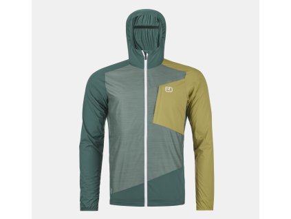 ORTOVOX Herren Windproof Jacke WINDBREAKER JACKET arktisch grau - grün