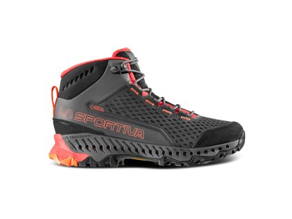 LA SPORTIVA Damen-Trekkingstiefel STREAM W'S GTX carbon/kirsche tomate - grau
